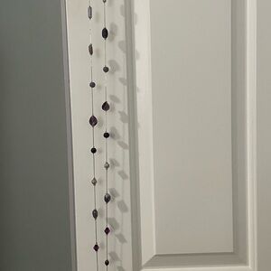 Elegant Purple and Silver Beaded Necklace